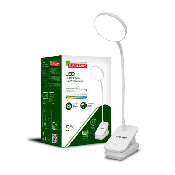 Светильник LED настольный Eurolamp 5W 2800-6500K Type-C/Battery (36554766)