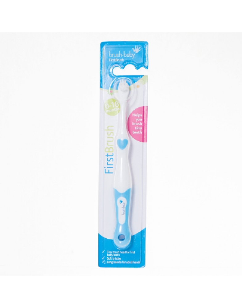 Зубна щітка Brush-Baby FirstBrush для дітей 0-18 місяців (04416)