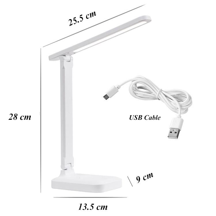 Настольная лампа светодиодная d 20 мм аккумуляторная 3 режима света с плавной регулировкой (3498) - фото 5