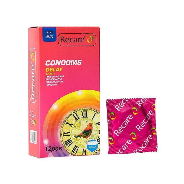 Презервативи Recare Delay Candy Condoms пролонгувальний ефект цукерковий аромат 12 шт. (BLS3325)