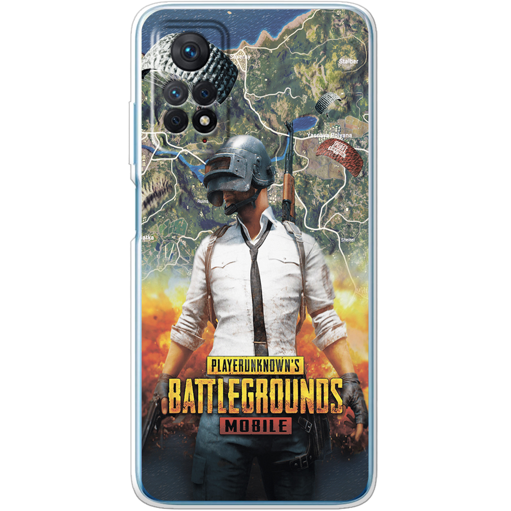 Чехол BoxFace Xiaomi Redmi Note 11 Pro PUBG Mobile Прозрачный силикон (44185-up2309-44185)