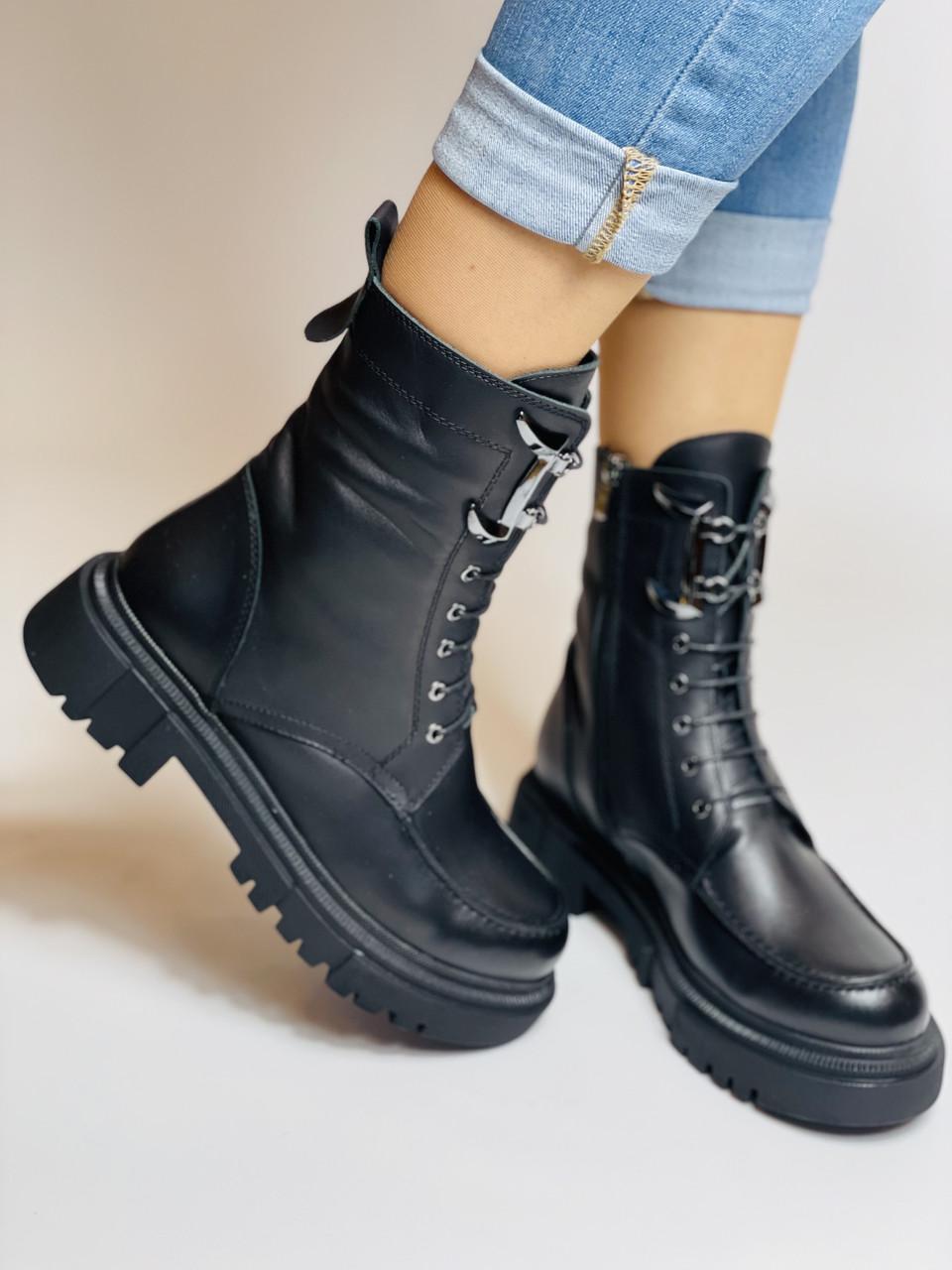 Ботинки женские зимние Evromoda р. 37 24,0 см Черный (2727) - фото 4 Ботинки женские зимние Evromoda р. 37 24,0 см Черный (2727) - фото 4