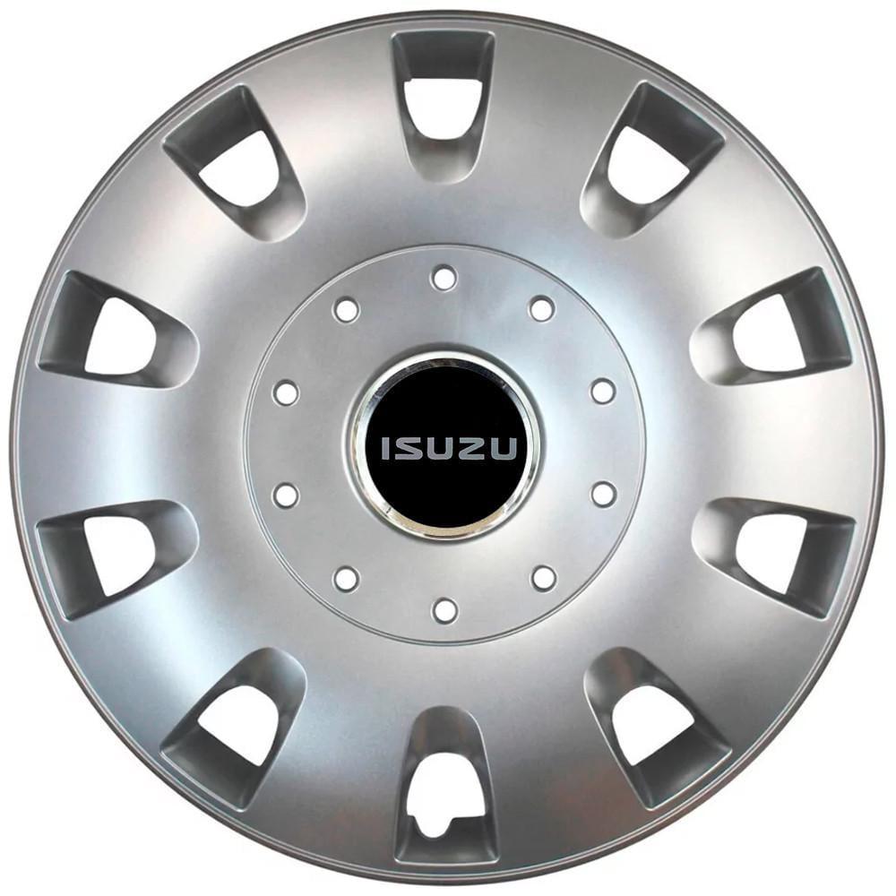 Колпаки SJS 401 с логотипом Isuzu R16 4 шт. Серебристый (2789080276)