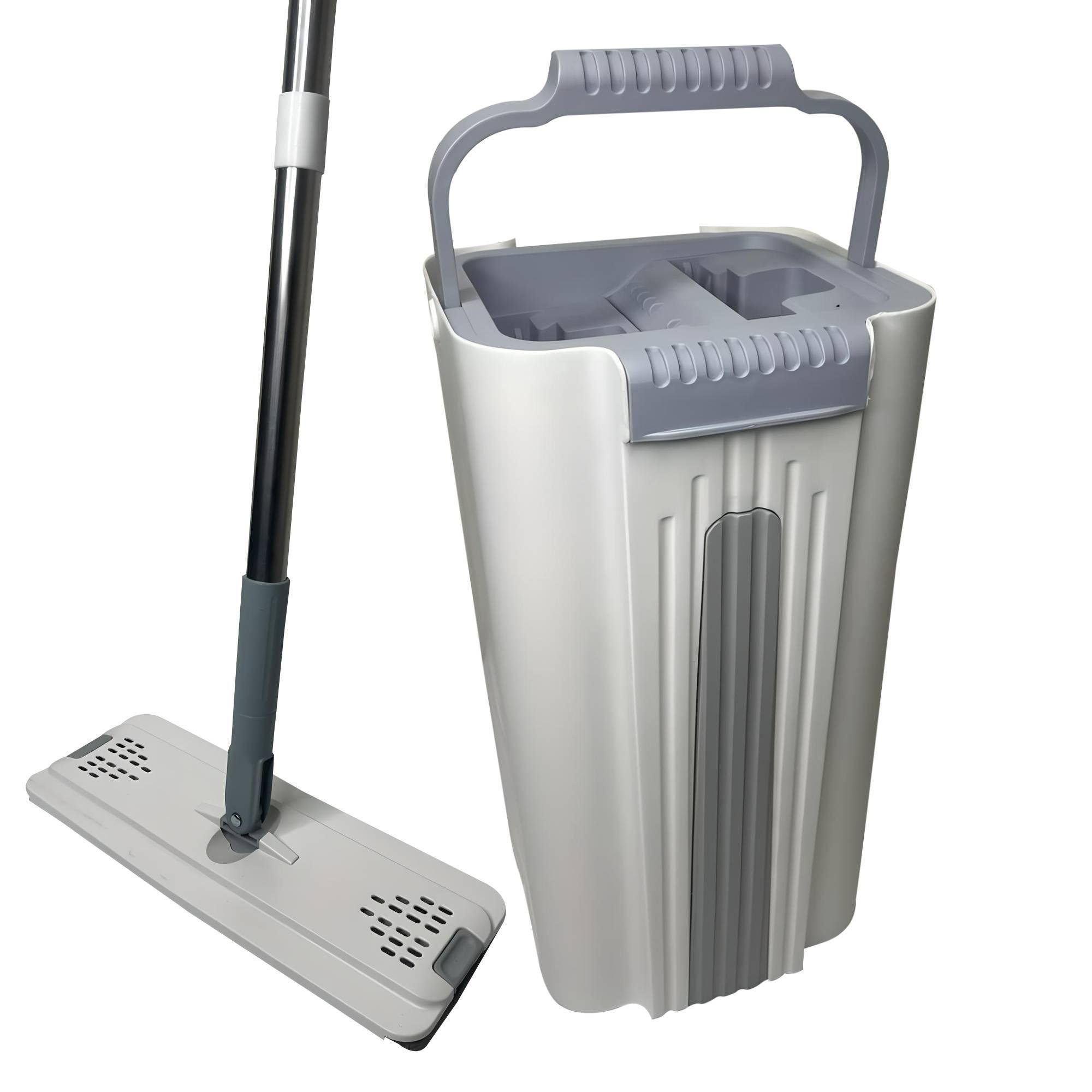 Швабра-лентяйка с ведром и автоматическим отжимом Scratch housework 10 л Бело-серый (НА-371) Швабра-лентяйка с ведром и автоматическим отжимом Scratch housework 10 л Бело-серый (НА-371)