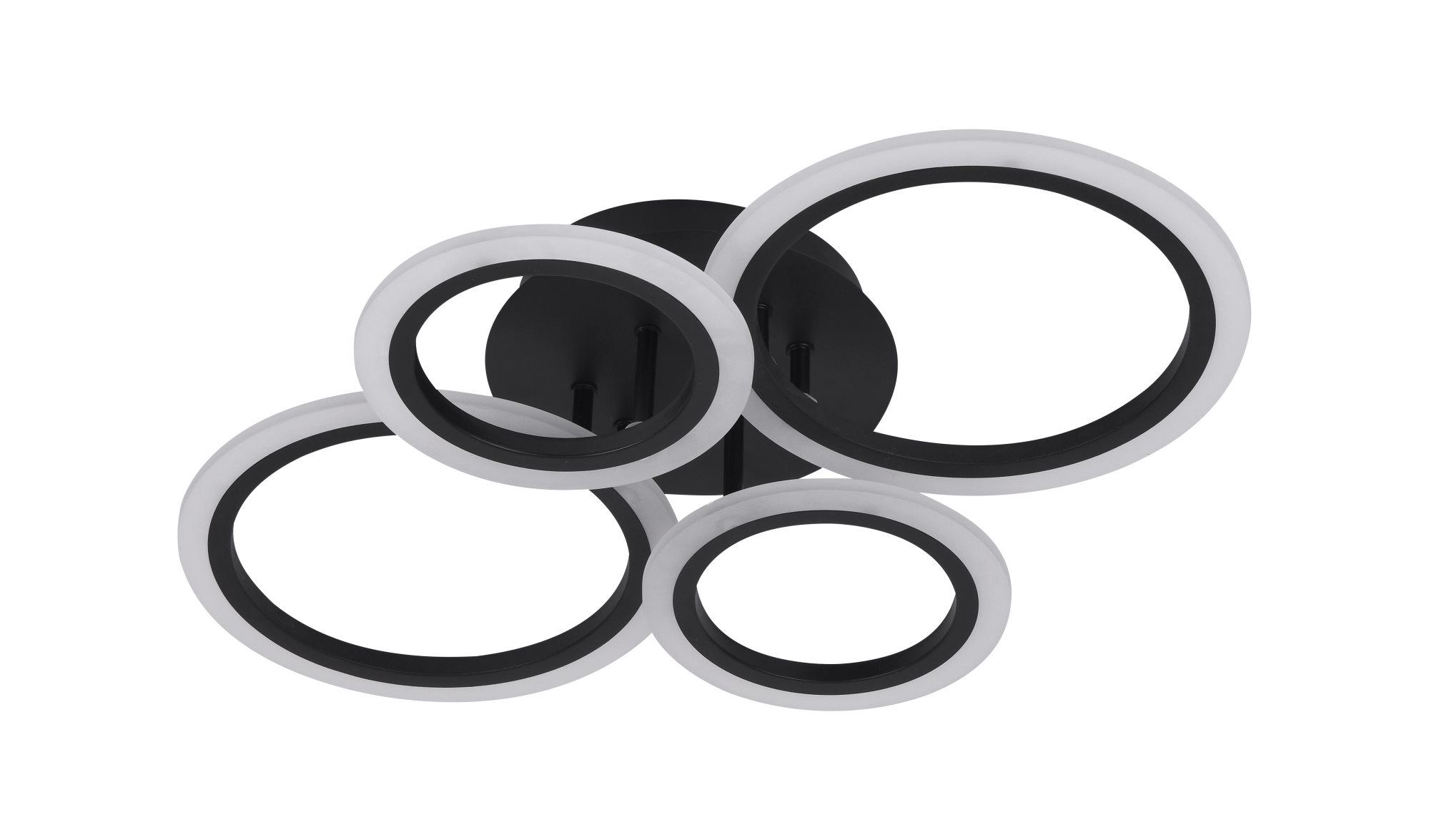 Люстра светодиодная акриловая Sirius 6092-4 BK 46W