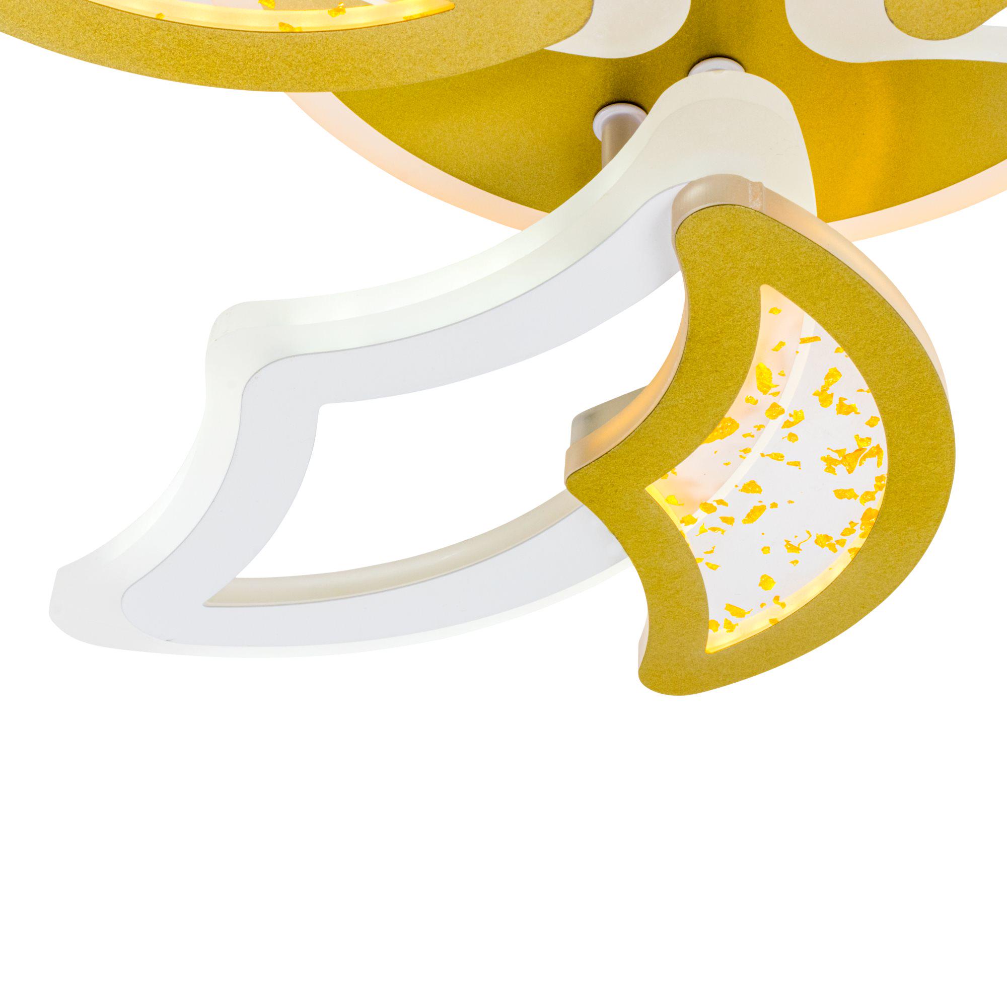 Люстра светодиодная с пультом Valeso V K29128-3+3+1 White/Gold (000036421) - фото 13