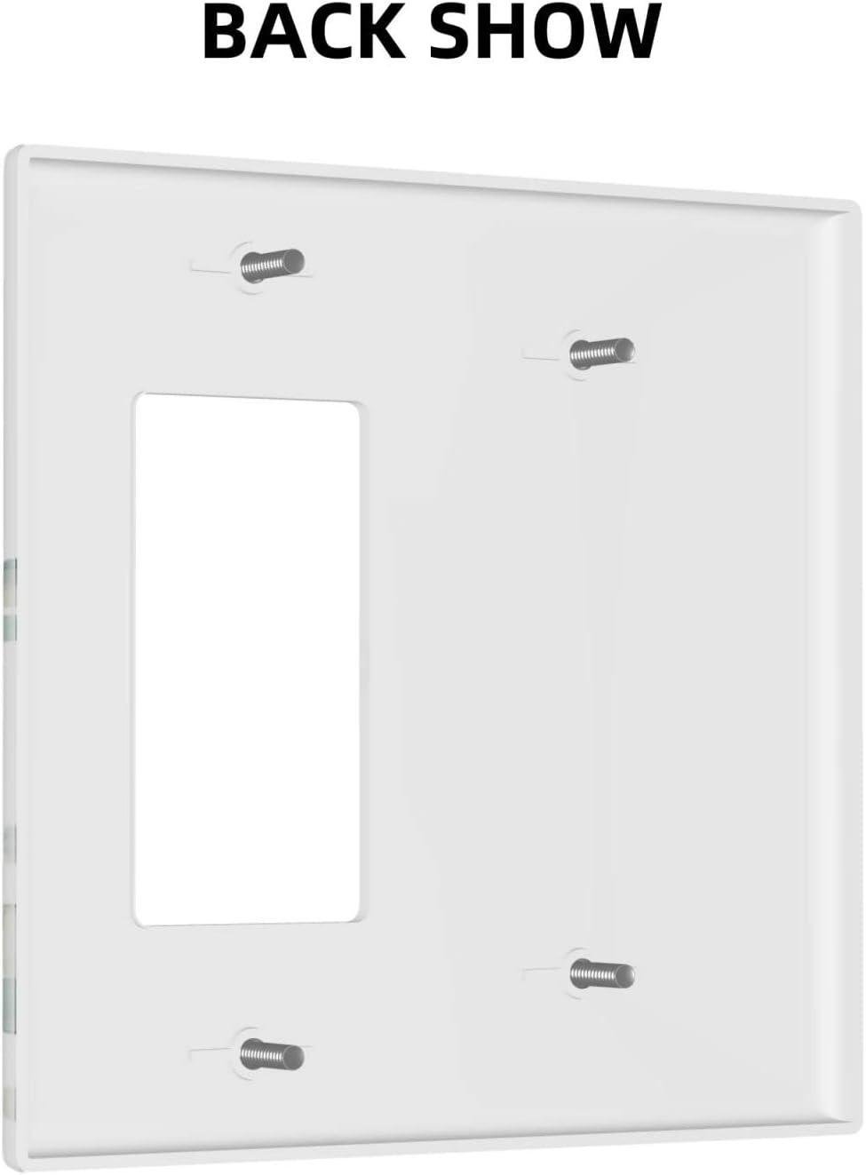 Розеточная пластина для домашнего декора Amazon x0036nar4x Белый - фото 2