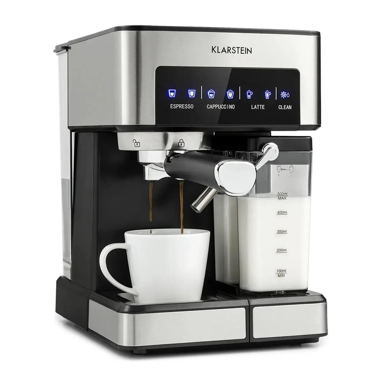 Кавоварка KLARSTEIN Arabica Comfort 1350 W 20 бар 10035655 (10035655)