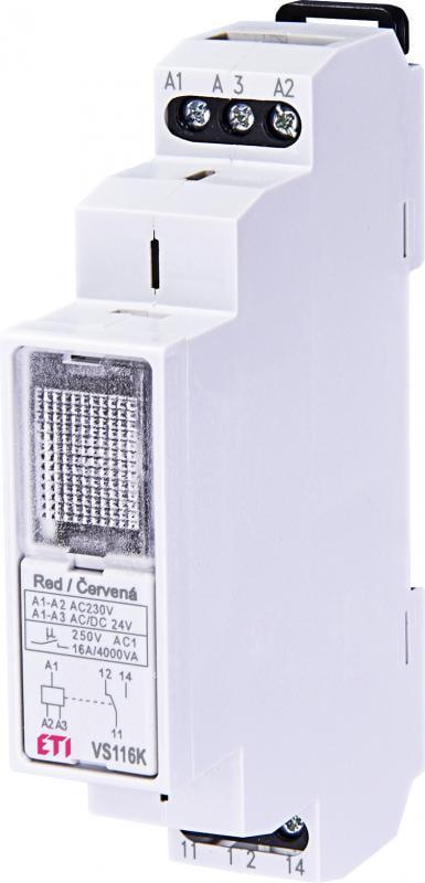 Реле промежуточное ETI VS116K 16А 1CO АС/DC 24-230В (2471201)