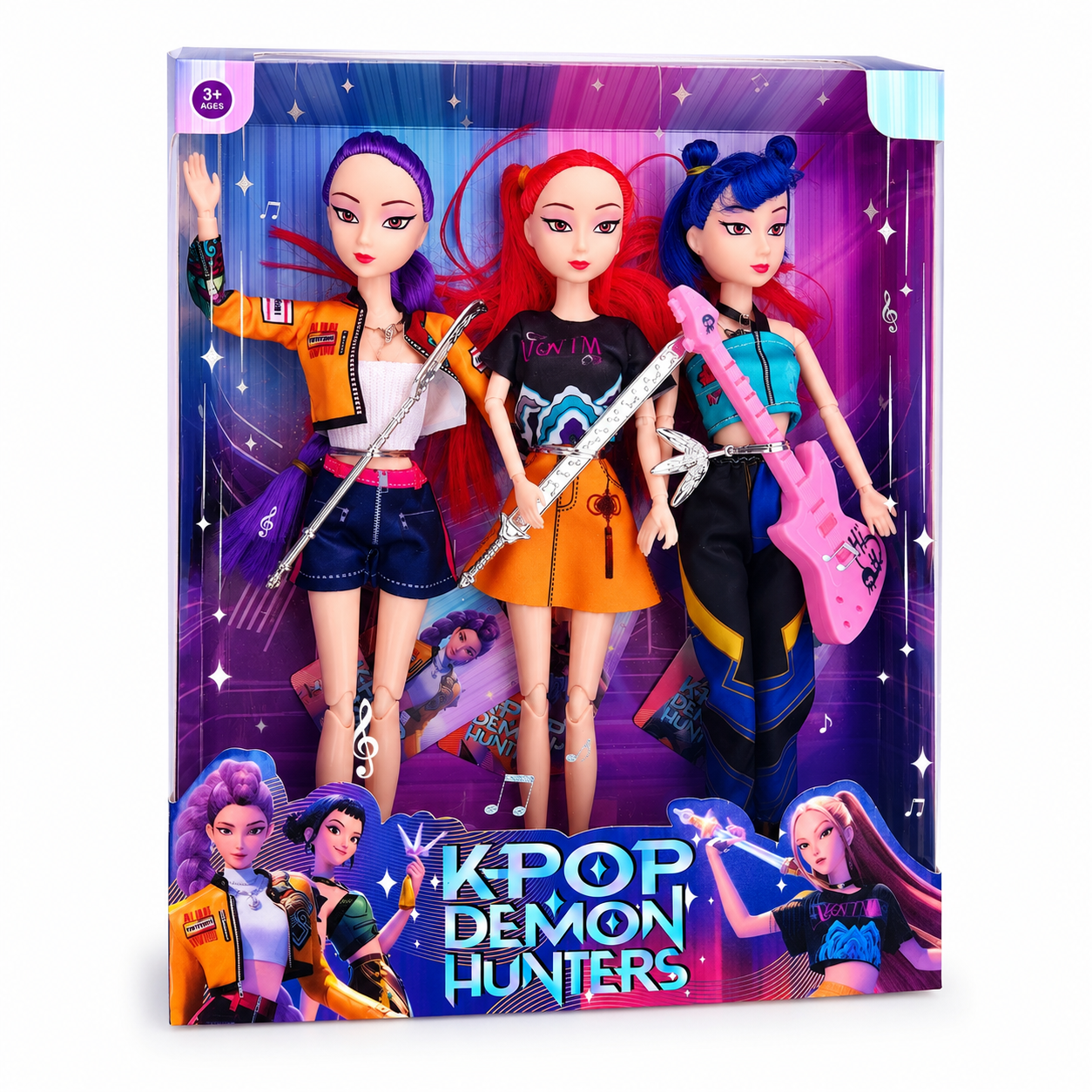 Набор кукол K-Pop Demon Hunters 3 шт. (3124996048)