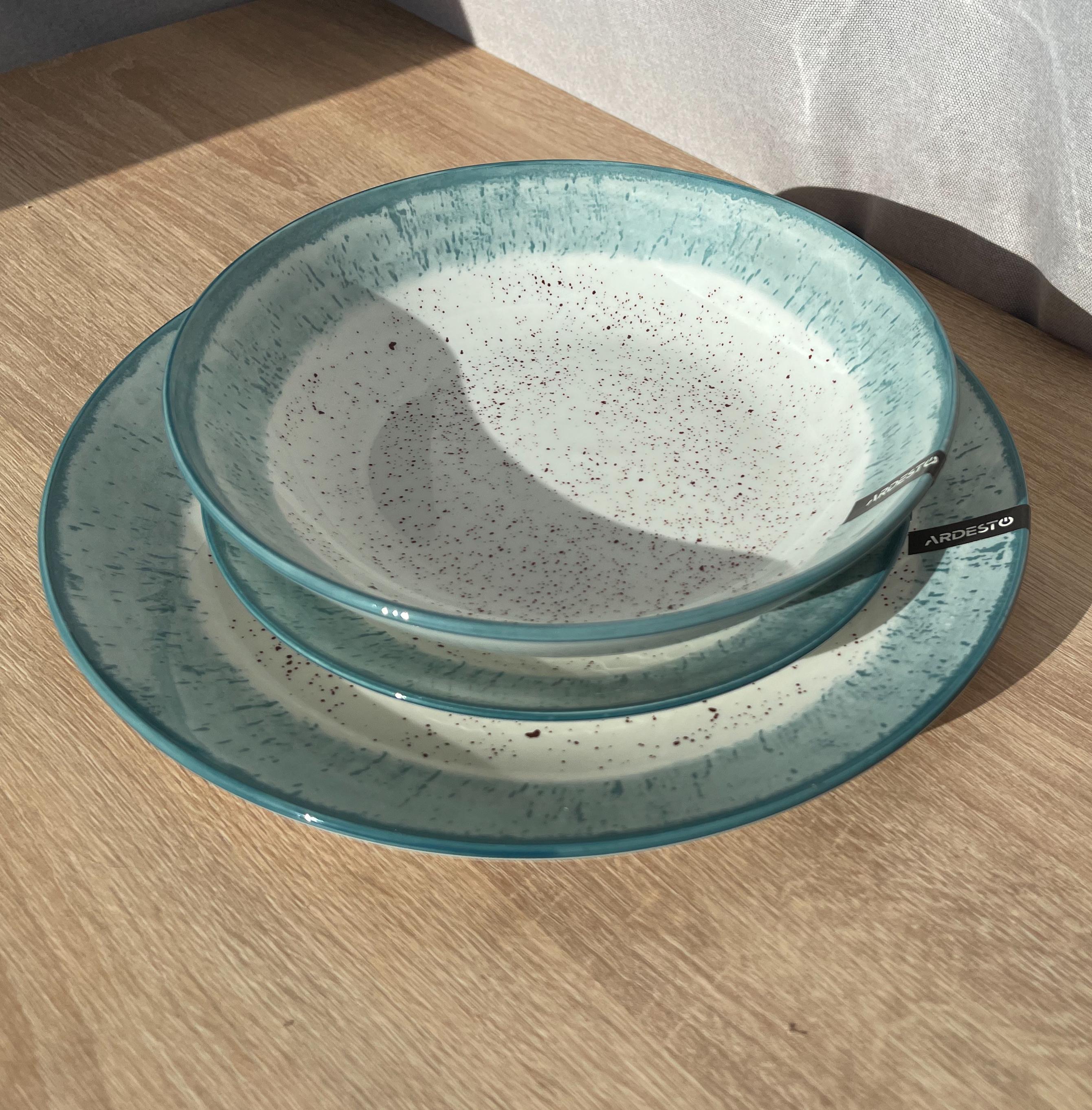 Столовый сервиз Ardesto Siena 3 предмета 1 персона фарфор Бело-голубой - фото 7 Столовый сервиз Ardesto Siena 3 предмета 1 персона фарфор Бело-голубой - фото 7