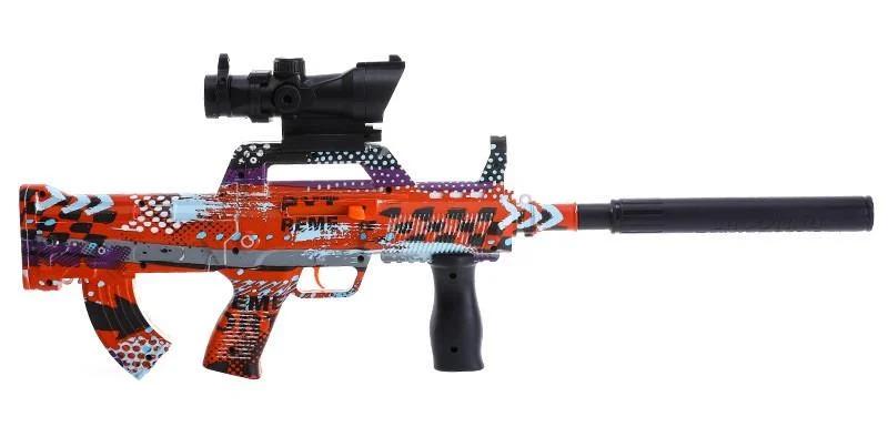 Игрушечный автомат Граффити QBZ с аккумулятором/стреляет гелиевыми шариками орбизами (1988718987)