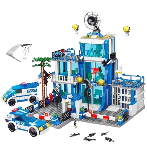 Конструктор полицейский участок 1000 деталей с фигурками 10 шт. (30220272) Конструктор полицейский участок 1000 деталей с фигурками 10 шт. (30220272)