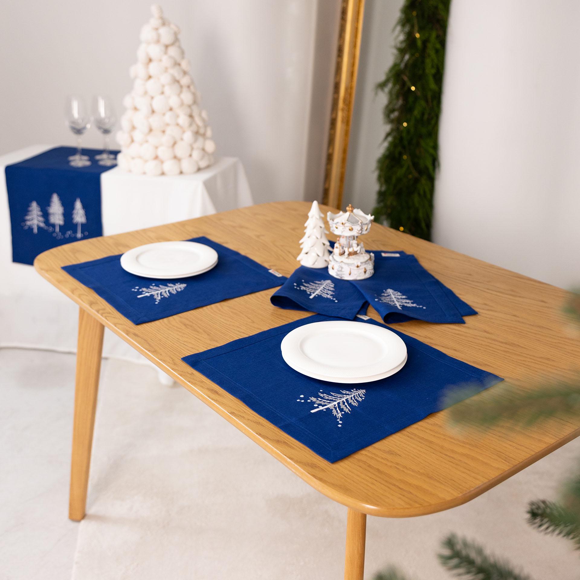 Серветка новорічна Едельвіка Ялинки 0,40х0,40 м 2 шт. (497-25/00) - фото 2 Серветка новорічна Едельвіка Ялинки 0,40х0,40 м 2 шт. (497-25/00) - фото 2