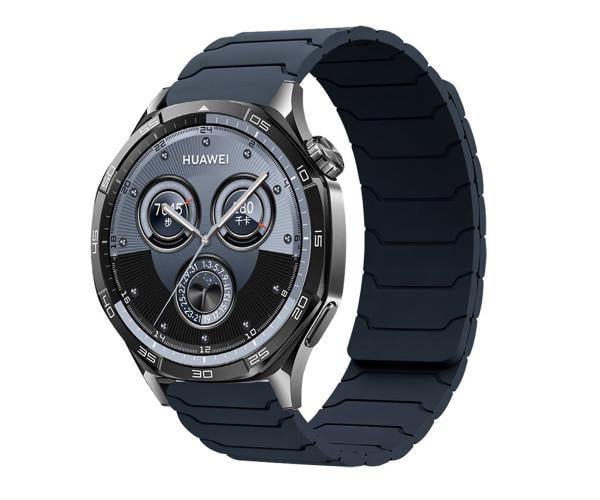 Ремешок силиконовый универсальный Link Magnetic для смарт-часов 20 мм Темно-серый (49556)