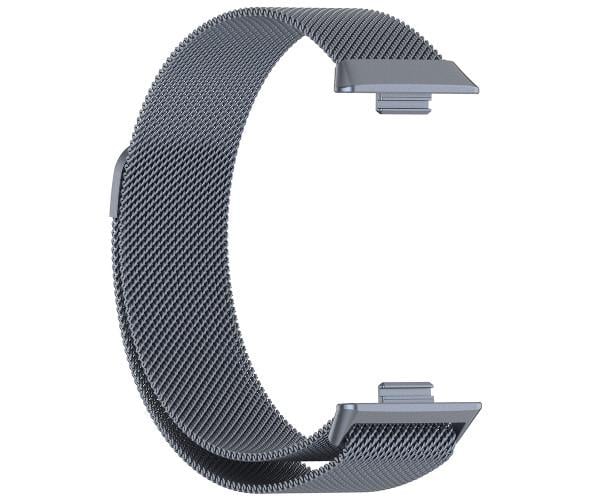Ремешок металлический Milanese Magnetic для смарт-часов Huawei Watch Fit 4/Fit 4 Pro Серо-голубой