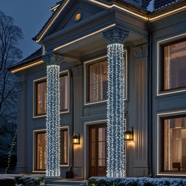 Гирлянда уличная Нить 500 LED от сети 50 м Белый (21-107-CF500L50MWW)