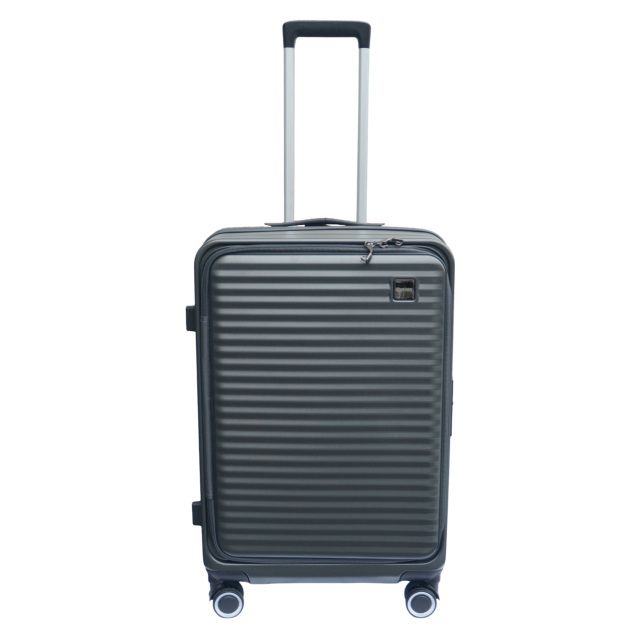 Валіза середня Derby 092401/24 з фронтальним відкриттям 4 колеса замок TSA Grey (2447983471) - фото 3 Валіза середня Derby 092401/24 з фронтальним відкриттям 4 колеса замок TSA Grey (2447983471) - фото 3