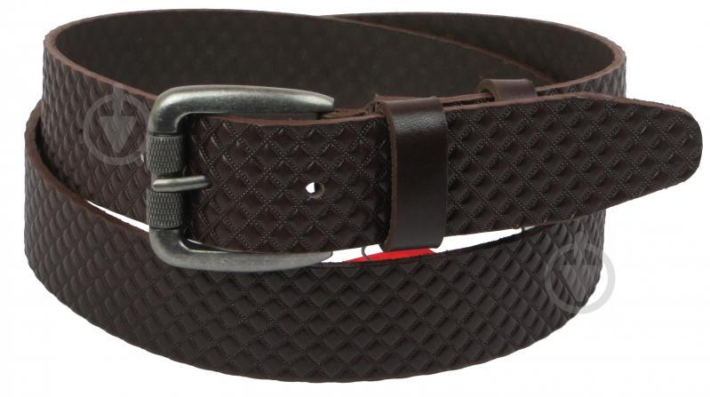 Кожаный ремень Skipper 110-130 x 3.8 см Коричневый (1116-38)