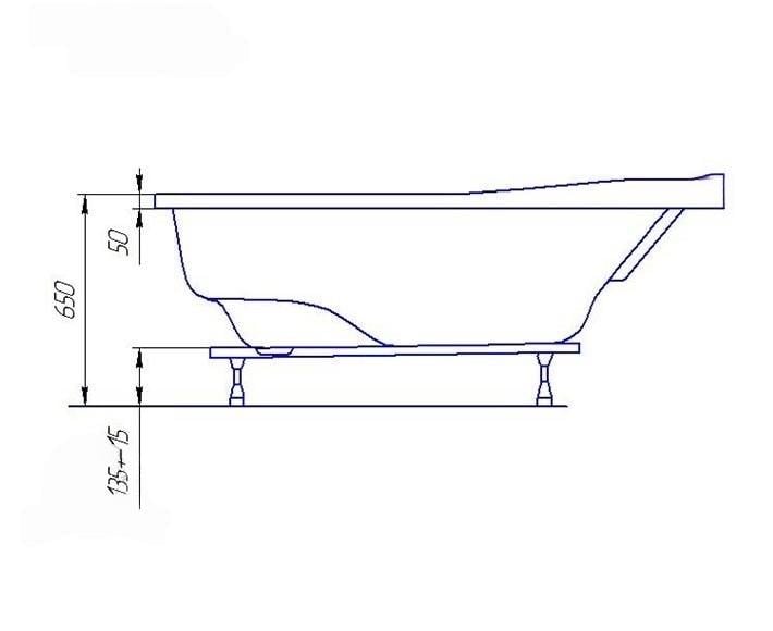 Ванна акрилова Redokss San AREZZO 2050х900 мм - фото 6 Ванна акрилова Redokss San AREZZO 2050х900 мм - фото 6
