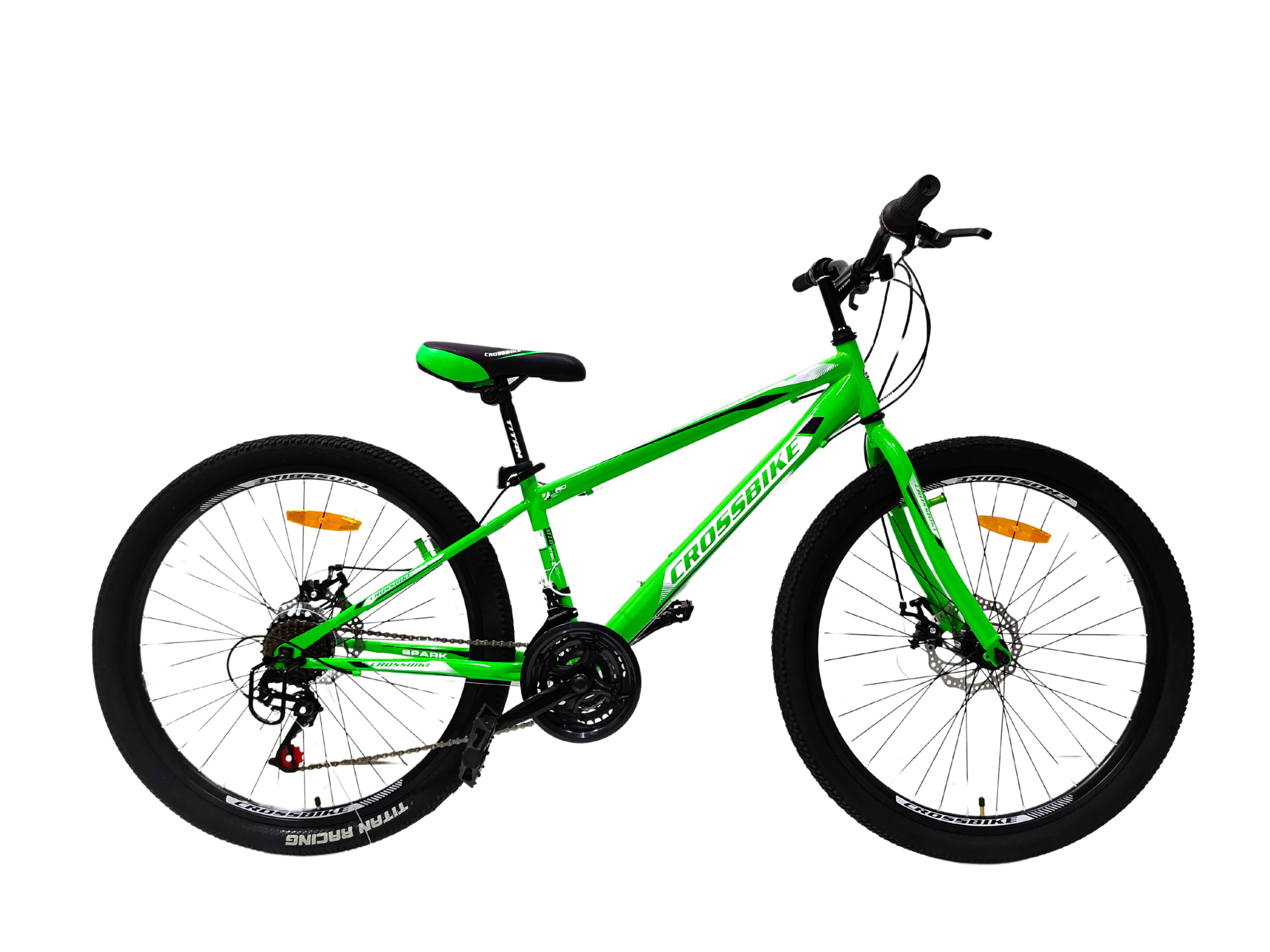 Велосипед CROSSBIKE Spark D-Steel 2024 24" 11" Зеленый - фото 2 Велосипед CROSSBIKE Spark D-Steel 2024 24" 11" Зеленый - фото 2