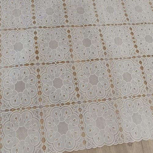 Клейонка Stenson MA-4819 ПВХ Lace 1,37х20 м Білий (11605941)