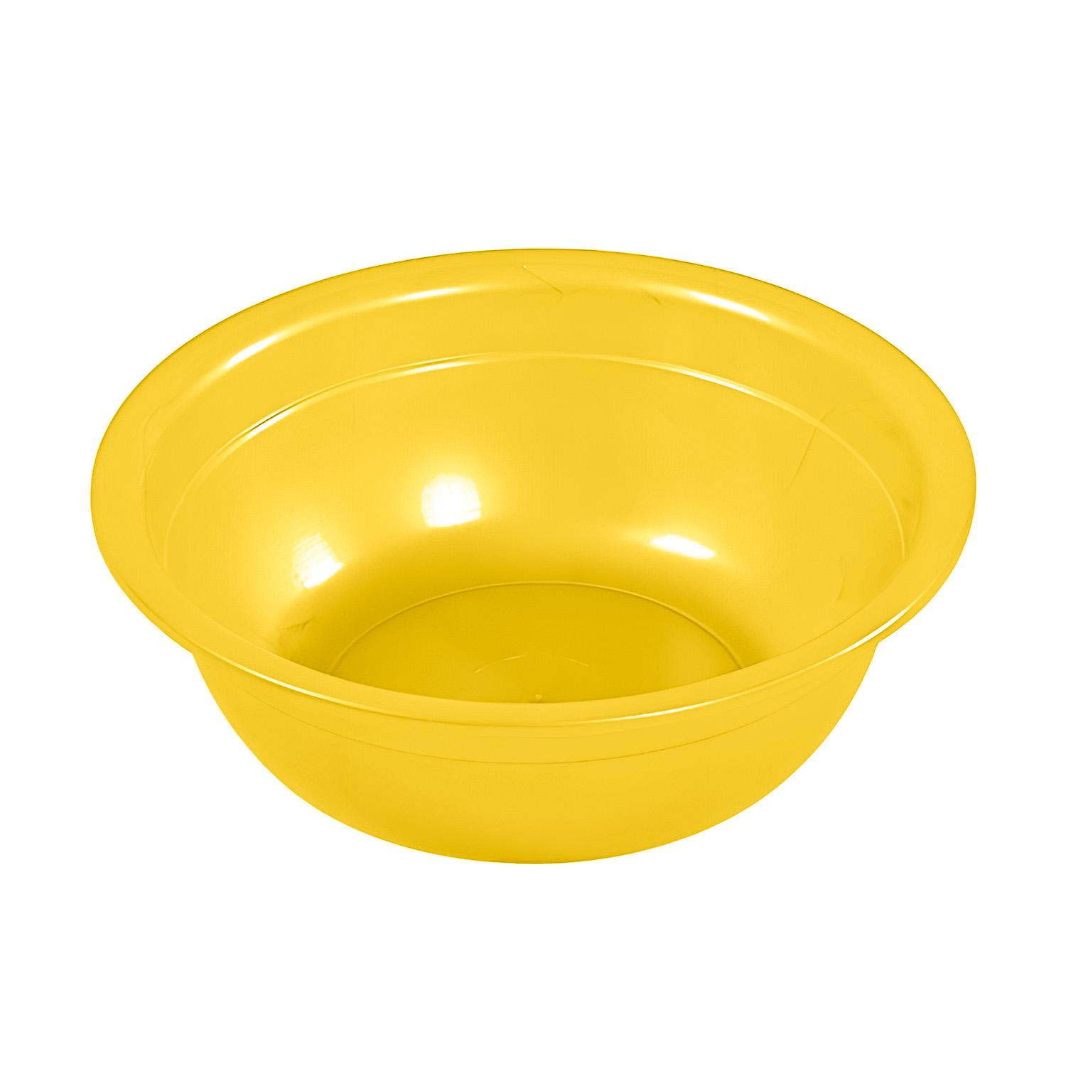 Миска пластиковая Ø 25,7x8,6 см 2,5 л Желтый (20310443)