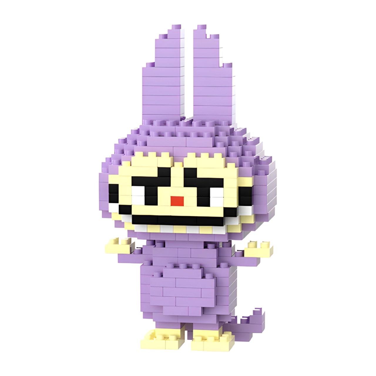 Конструктор Bricks Зайчик Лабубу 150 деталей Сиреневый (2016)