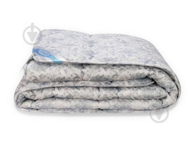 Одеяло Leleka-Textile Лебяжий пух премиум Евро 200х220 см Бело-серый (1005505)