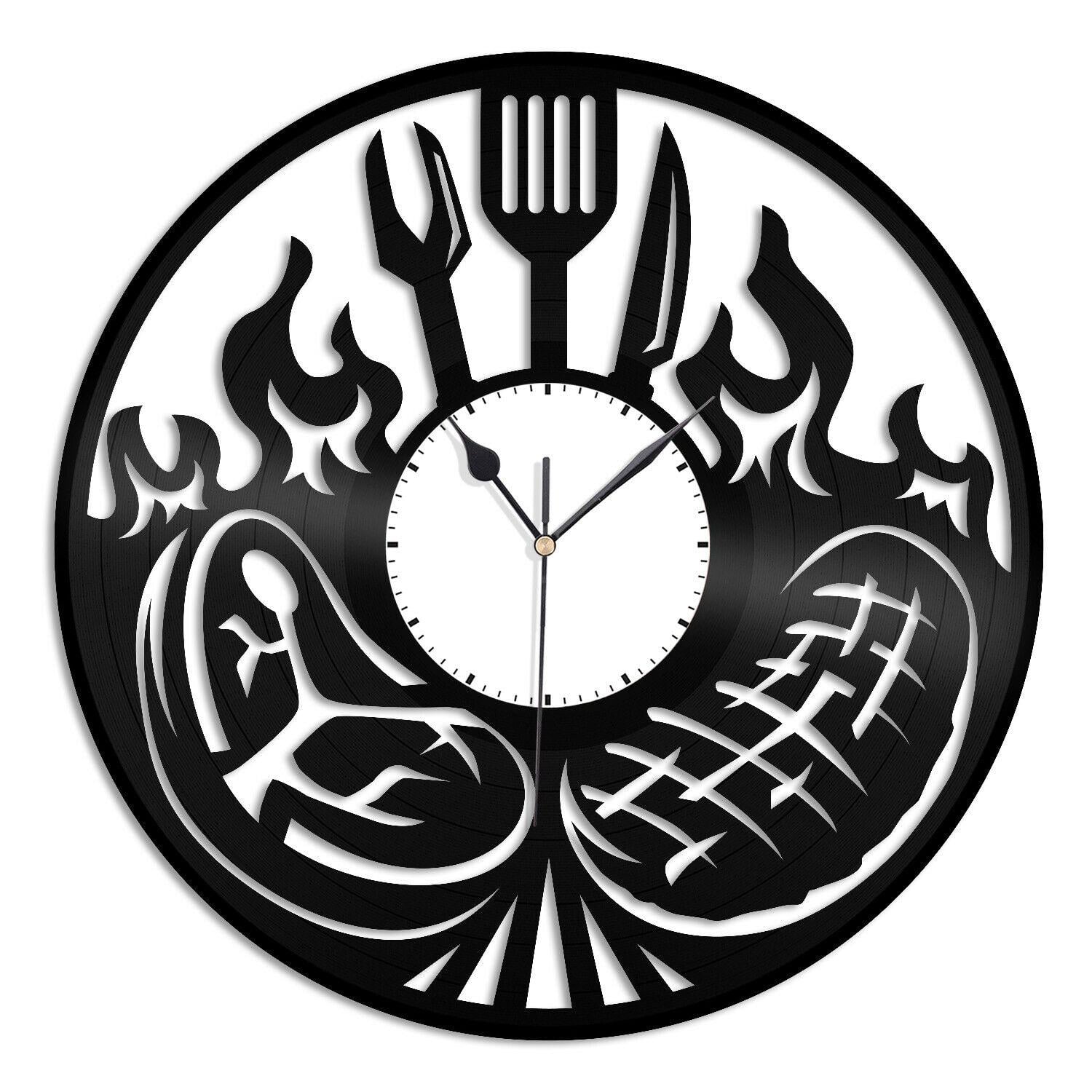 Часы настенные Стейк-хаус 1923 из виниловой пластинки