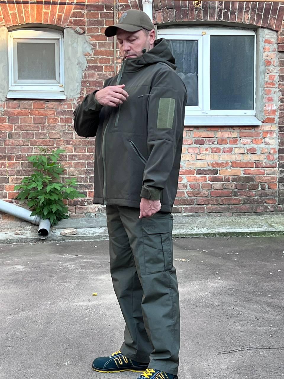 Куртка демісезонна р. 44/46 170-176 см Оливковий - фото 2 Куртка демісезонна р. 44/46 170-176 см Оливковий - фото 2