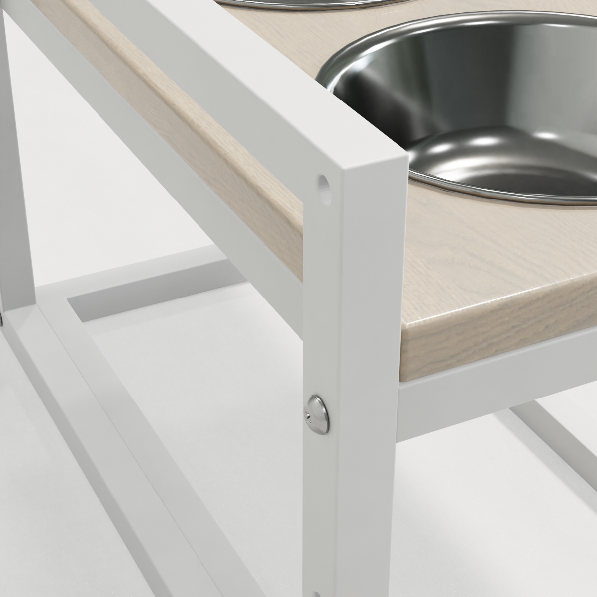 Миски на регулируемой подставке для средних собак Hollky Flex M 2х0,85 л (FM-422530-WHWH) - фото 6 Миски на регулируемой подставке для средних собак Hollky Flex M 2х0,85 л (FM-422530-WHWH) - фото 6