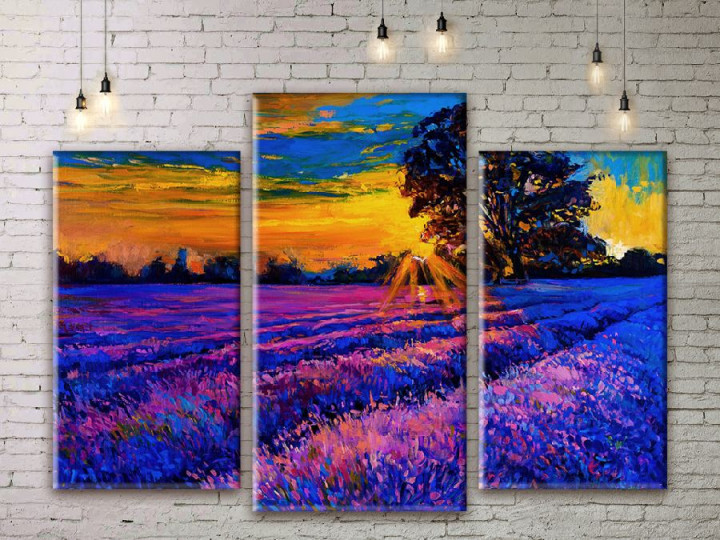 Картина модульна ArtStar Захід сонця ADNA0184 150х180 см 3 частини