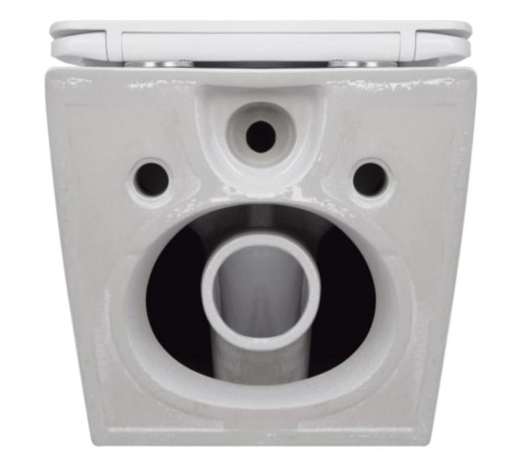 Унітаз підвісний Qtap Jay Ultra Quiet з сидінням Slim Duroplast/Soft-close/Release White (QT07335175W) - фото 2