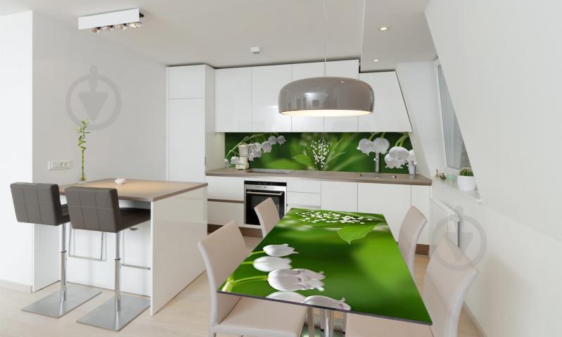 Наклейка виниловая на стол Zatarga «Ландыши» 600х1200 мм Z180605st