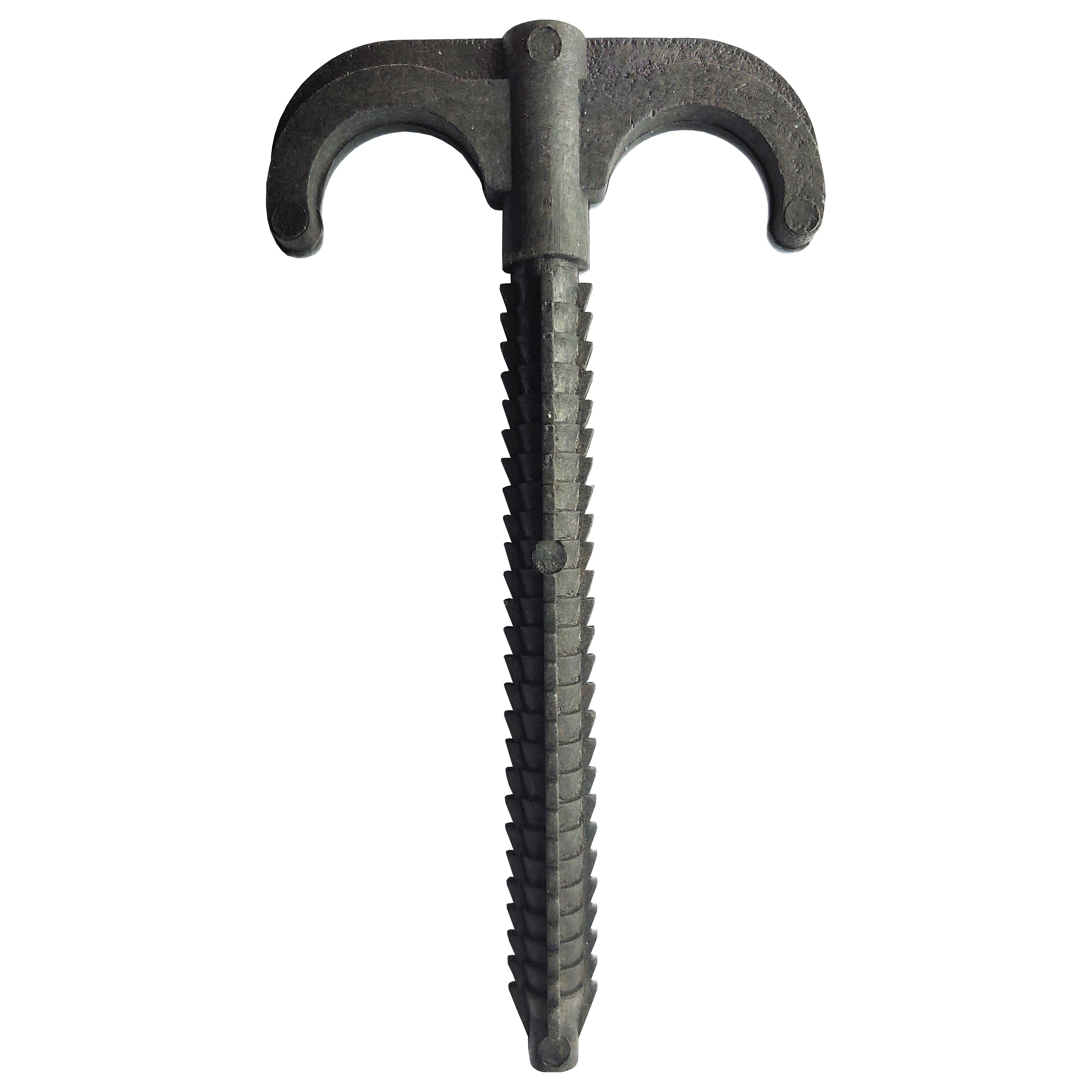 Кріплення-гачок для труби забивне Cristal подвійне Ø 16-20 мм 120 мм 100 шт. Чорний (GSR-000025872)