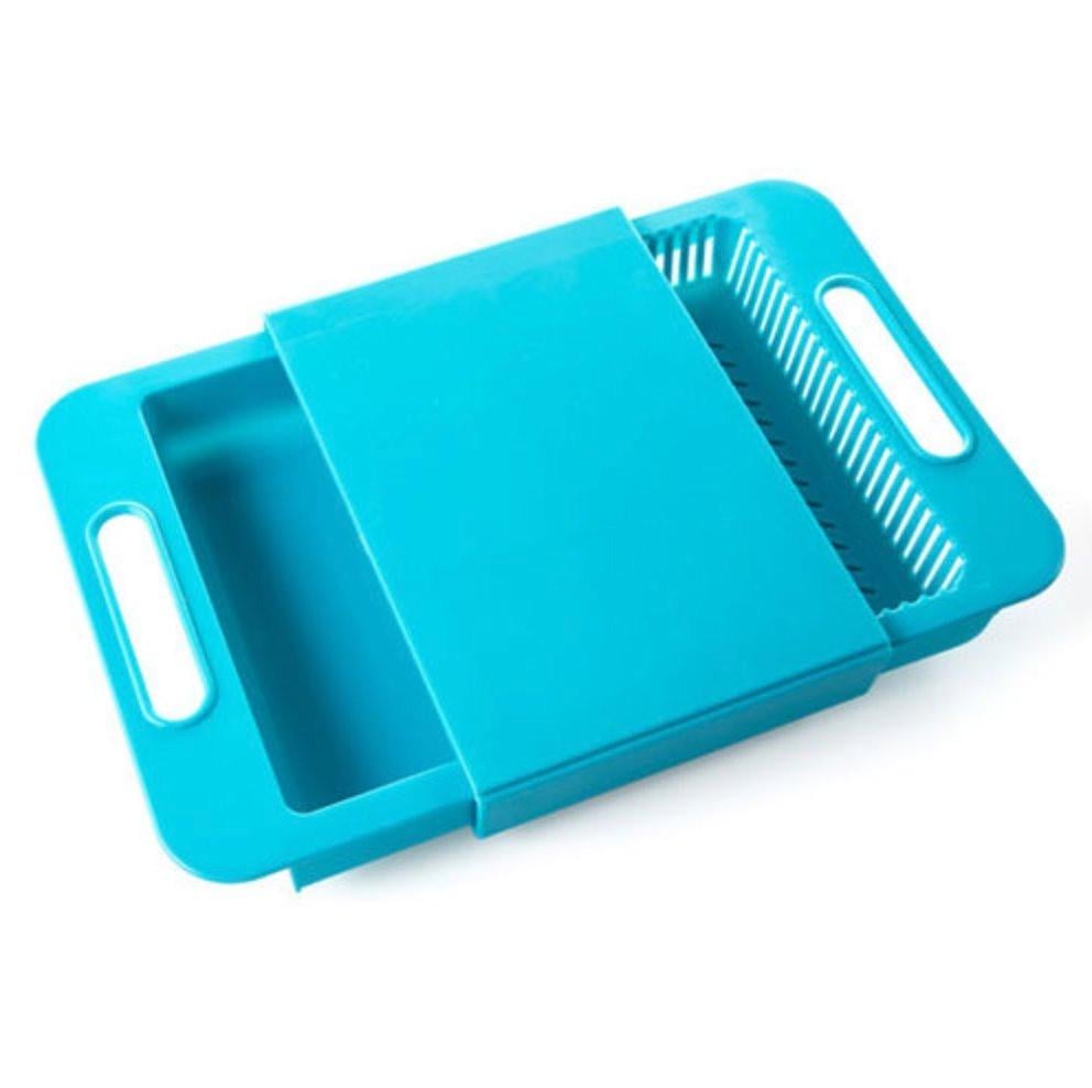 Обробна дошка з піддоном на мийку EL-1136 Синій