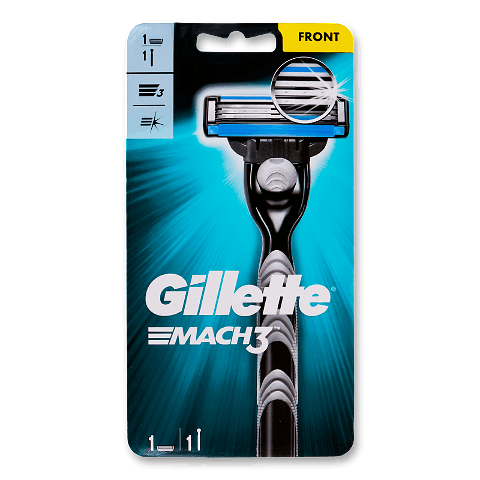 Станок для бритья Gillette Mach3 с 1 картриджем (10386164)