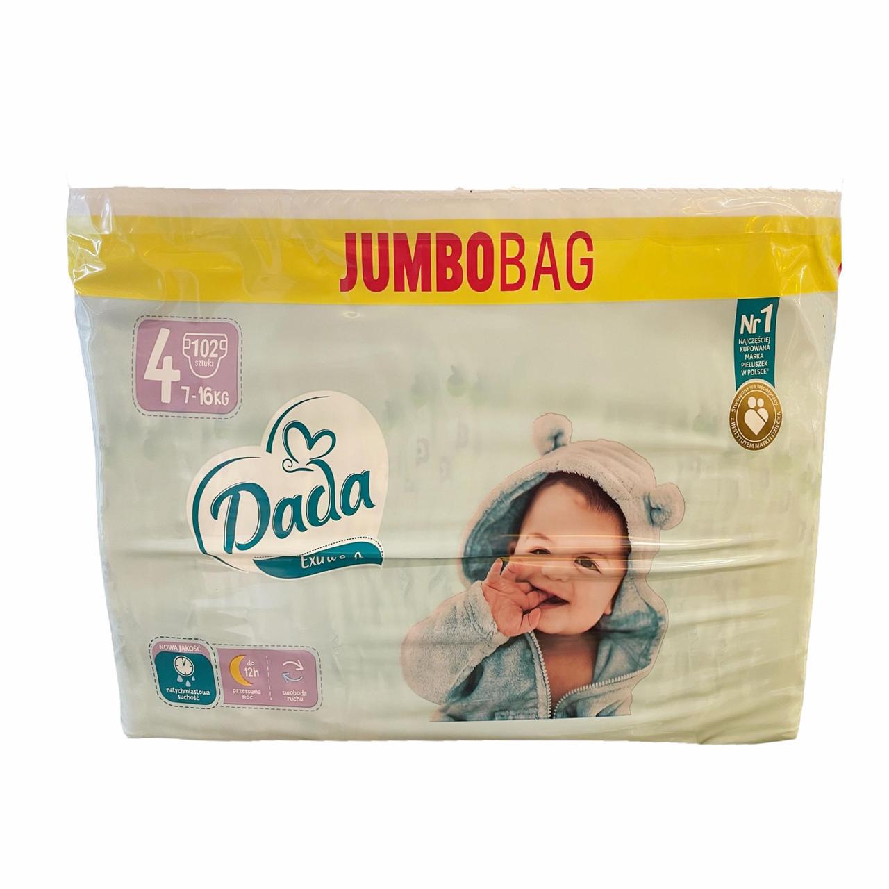 Підгузки дитячі Dada Extra Soft 4 Maxi 7-16 кг 102 шт. (2446968399)