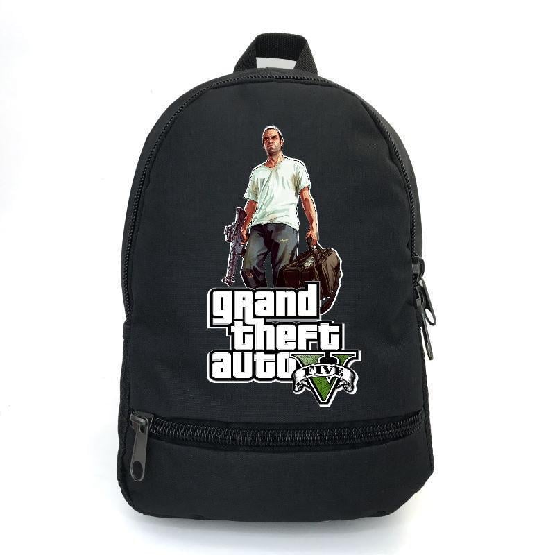 Школьный рюкзак подростковый Cappuccino Toys с принтом GTA-004 12,5 л Черный (1404954802)