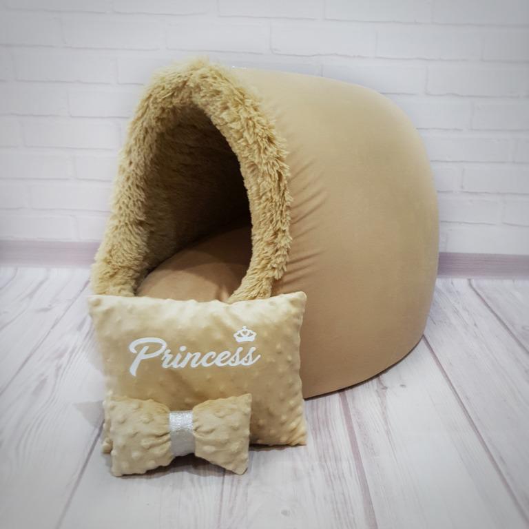 Будиночок для собак Amore mio Cane Princess до 4 кг 42х42х45 см (ЕН-0015)