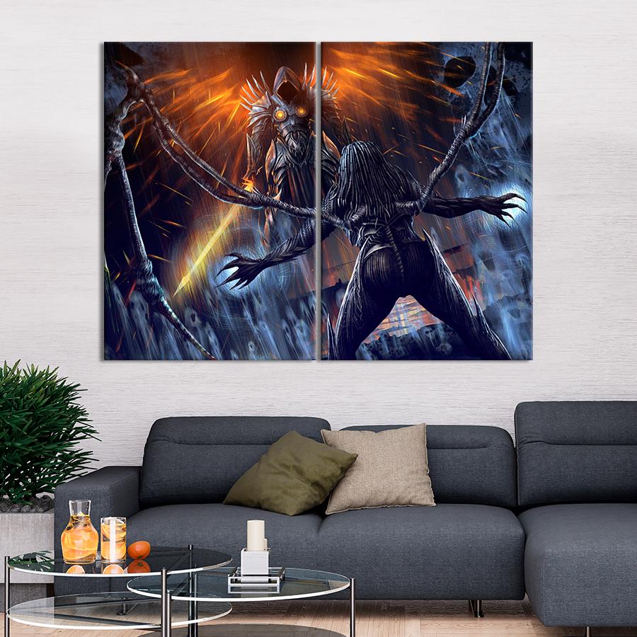 Настенний декор Сражение с Сарой Керриган StarCraft 71x51 см (A148-2)