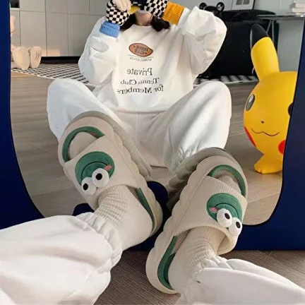 Домашние тапочки Лягушки р. 38-39 Бело-зеленый (M00229-2) - фото 8 Домашние тапочки Лягушки р. 38-39 Бело-зеленый (M00229-2) - фото 8