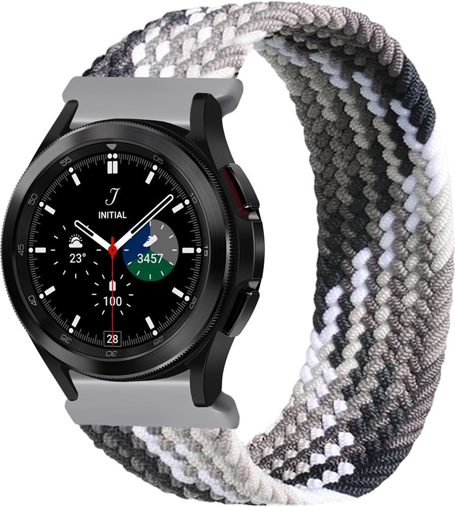 Ремешок Solo Loop Multi для Galaxy Watch 4 Classic 46 мм (145 мм) Black Silver (26285-03)