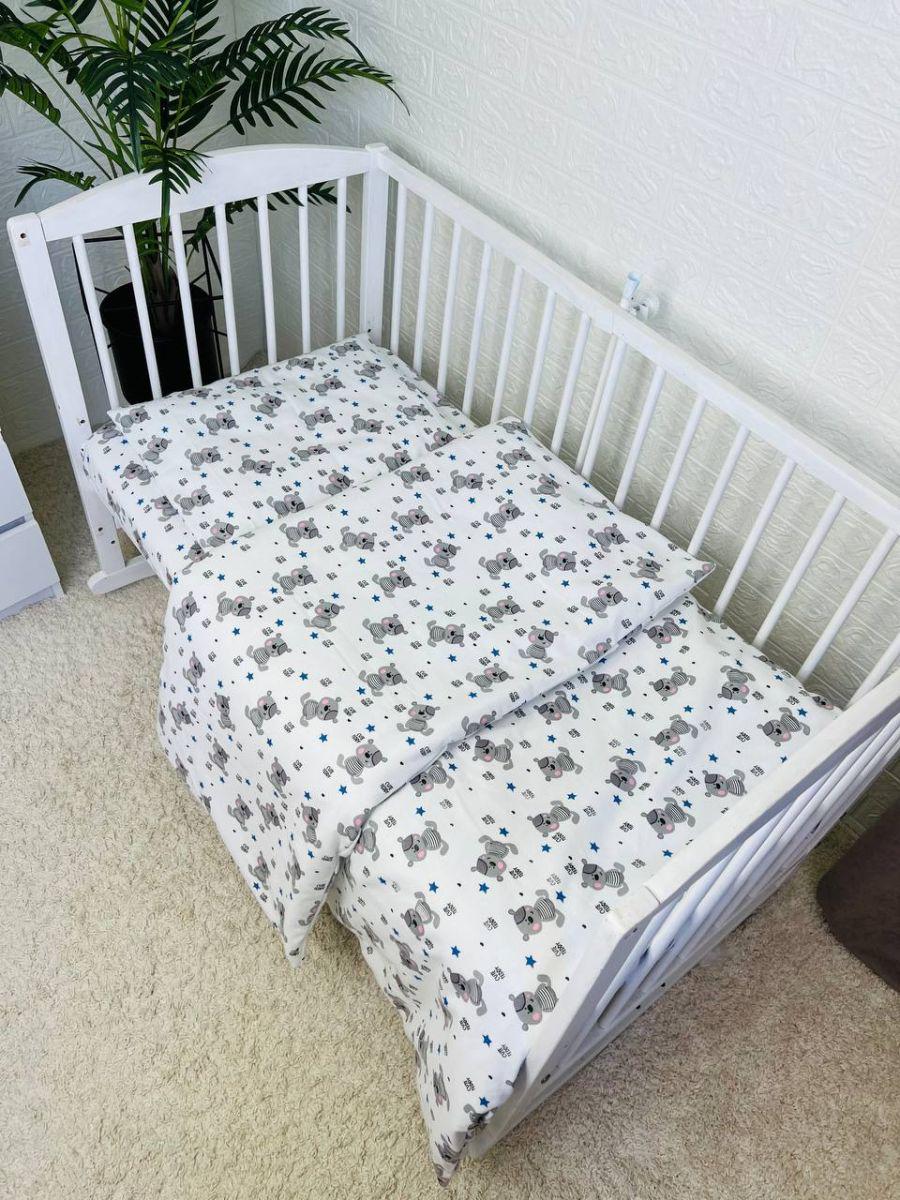 Комплект постельного белья детский байковая наволочка/под одеяло/простыня (7720)