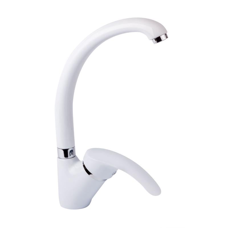 Кухонный смеситель однорычажный Q-tap Mars QTMARSWHI007 Белый (48047)