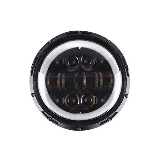 Фара врезная 7" H4 и переходник под H11 2 шт., (71826)