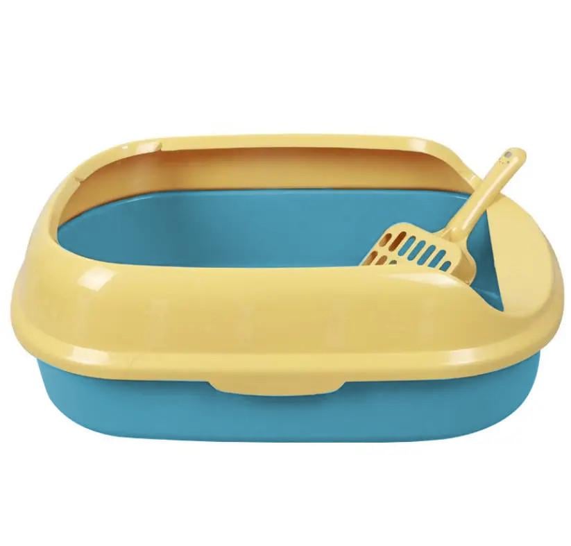 Лоток котячий туалетний з лопаткою Синій (00000006126)