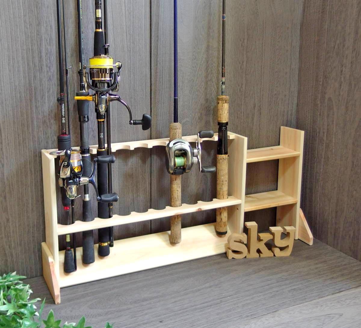 Органайзер для удочек из дерева Каспий 10 Бланже (РЫБ-101501)