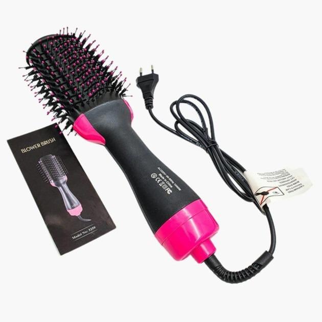 Фен-расческа для укладки волос стайлер 3в1 One Step Hair Dryer and Styler - фото 2